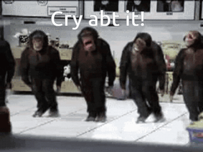 Monkey Dancing Cry About It GIF