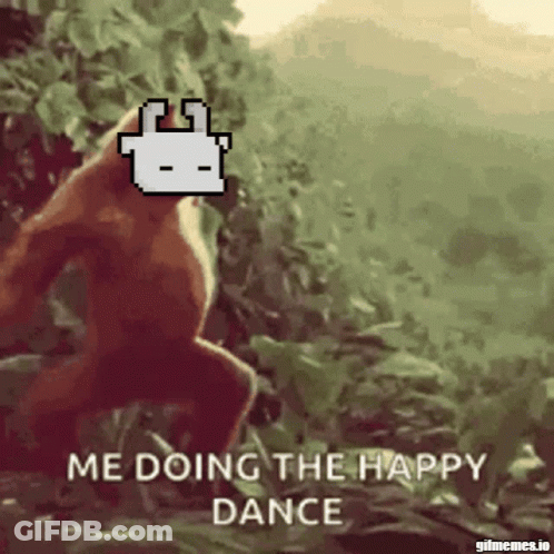 Monkey Doing The Happy Dance GIF