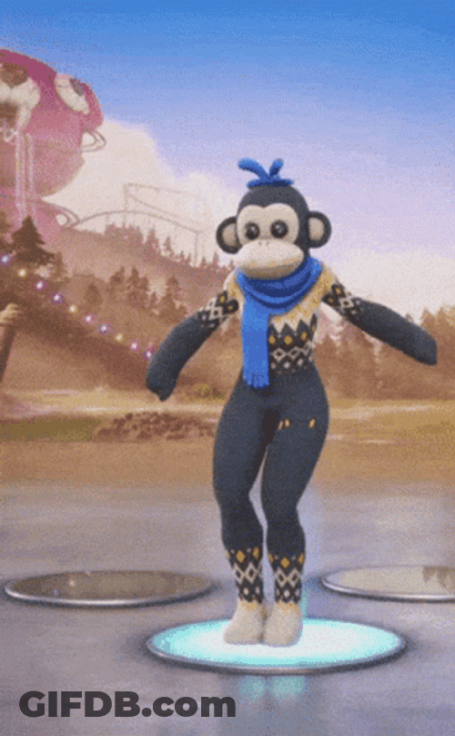 Monkey Fortnite Griddy GIF