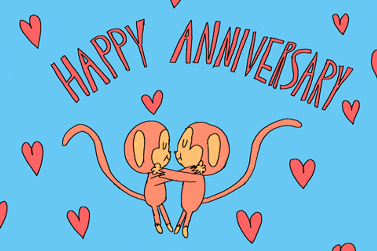 Monkey Greeting Happy Anniversary Meme GIF