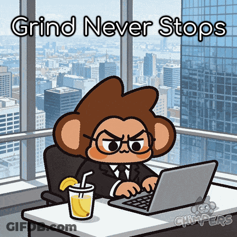 Monkey Grinding At Laptop GIF
