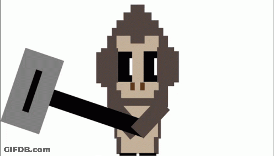 Monkey Hammer Time GIF