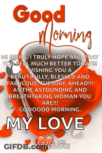 Monkey Holding Heart Saying Good Morning My Love GIF