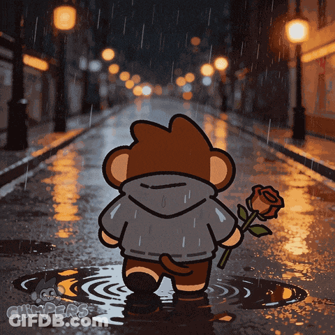 Monkey Holding Rose With Chimpers GIF