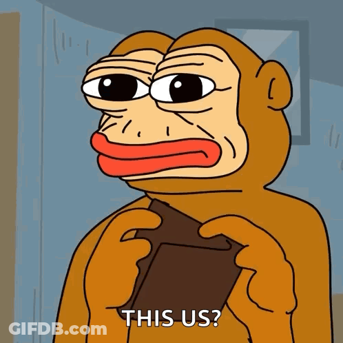 Monkey Holding Wallet Saying This Us GIF