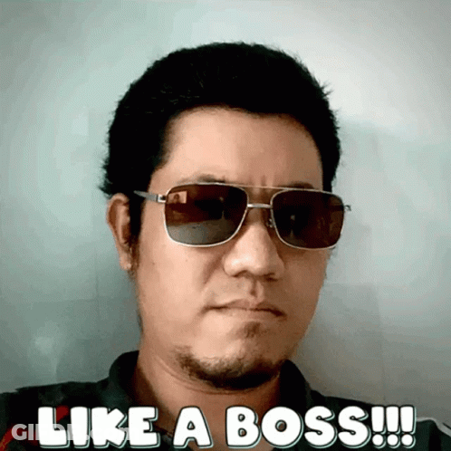 Monkey In Sunglasses And Jacket Saying Like A Boss GIF