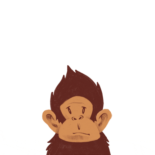 Monkey Kissing Heart Animation GIF
