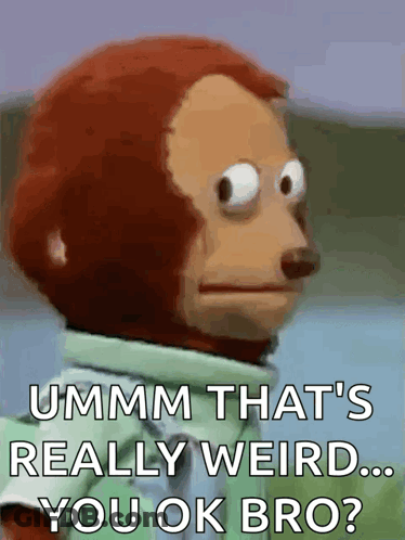 Monkey Making Funny Face Saying Ummm That's Weird GIF