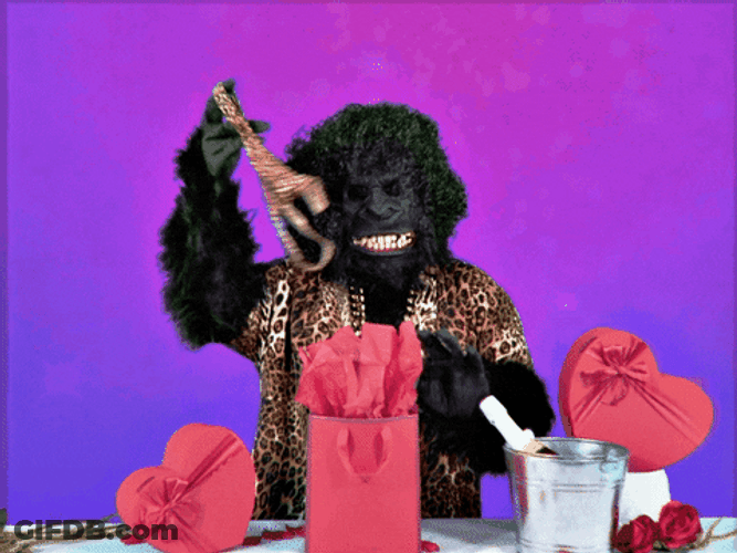 Monkey Mascot Waving Thong Grinning GIF