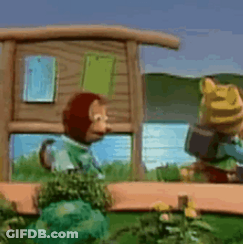 Monkey Puppet Nature Trip Ganko-Chan GIF