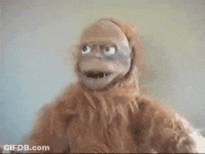 Monkey Puppet Roll Eyes Glaring GIF