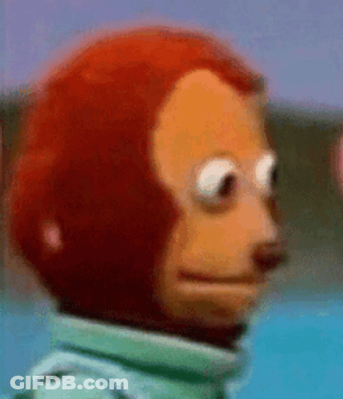 Monkey Puppet Side Eye Twitch GIF