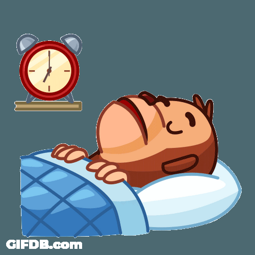 Monkey Puppet Waking Up Alarm GIF