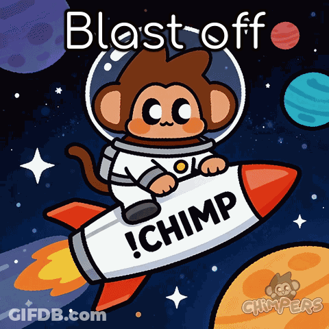 Monkey Riding Rocket Blast Off Chimp GIF