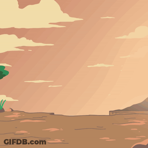 Monkey Running In Sunset GIF