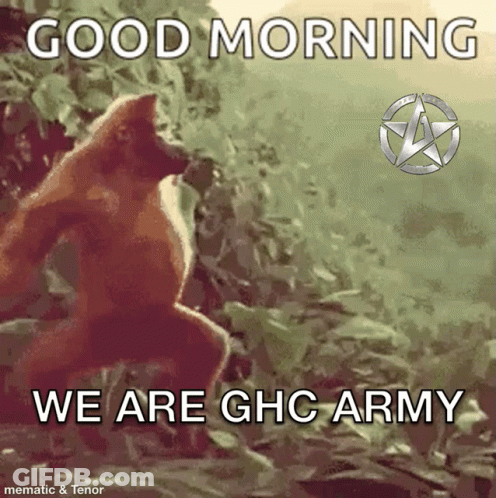 Monkey Saying Good Morning We Are GHC Army GIF
