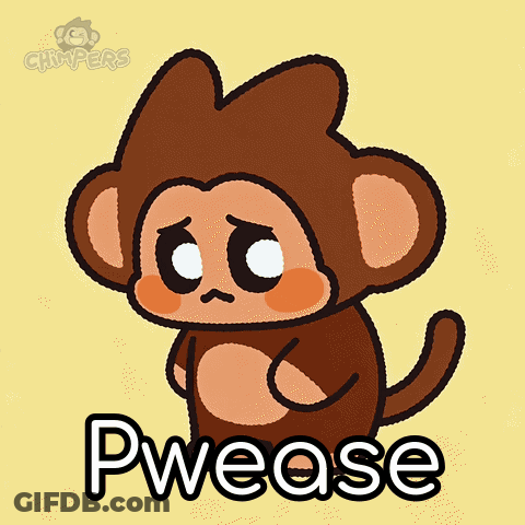 Monkey Saying Pwease GIF
