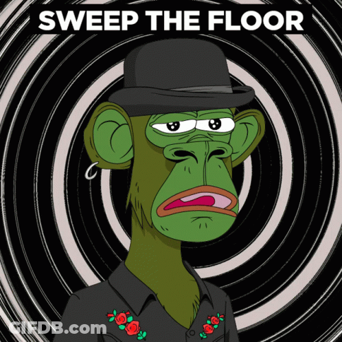 Monkey Saying Sweep The Floor GIF