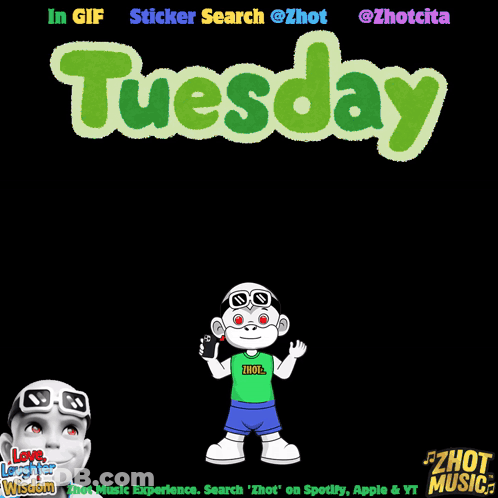 Monkey Saying Tuesday GIF