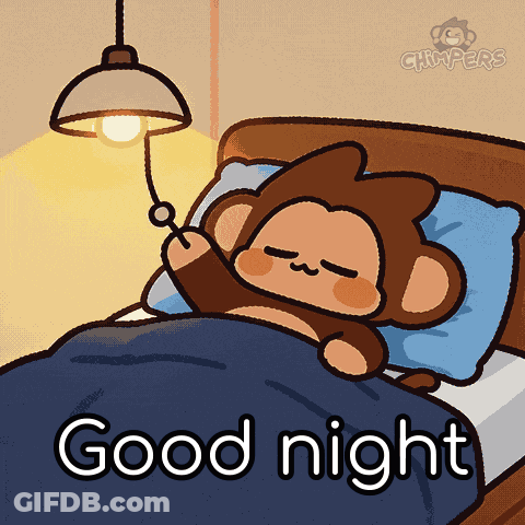 Monkey Sleeping Good Night GIF