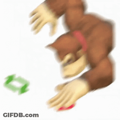 Monkey Smashing Twitter Like Button GIF