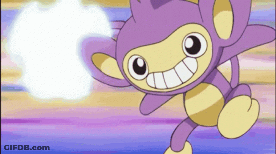 Monkey Spinning Aipom Character GIF