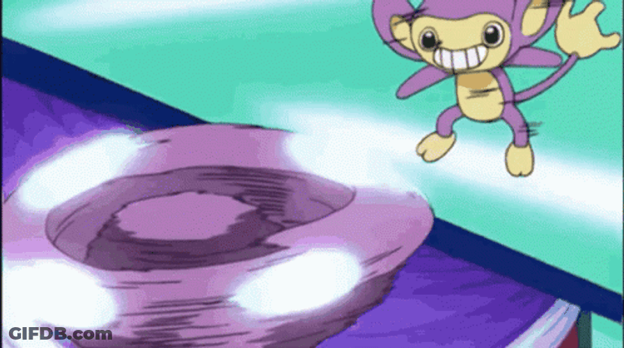 Monkey Spinning Aipom Pokemon Character GIF