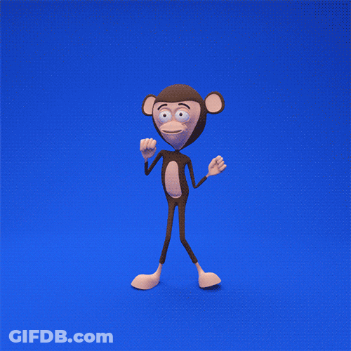 Monkey Spinning Dance Moves GIF