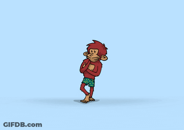 Monkey Spinning Posing GIF