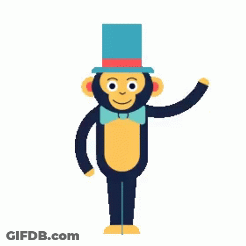 Monkey Toy Taking A Bow GIF