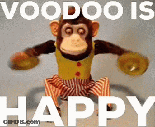 Monkey Voodoo Is Happy GIF
