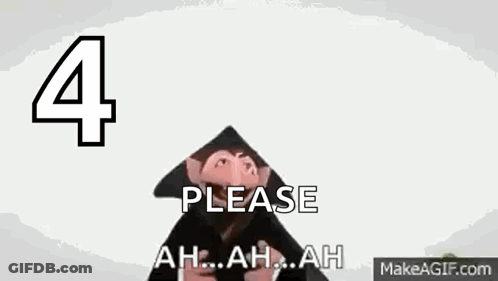 Monkey Wearing Black Hat With Number Four Asking GIF