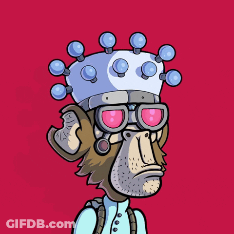 Monkey Wearing Glasses And Crown Nope GIF