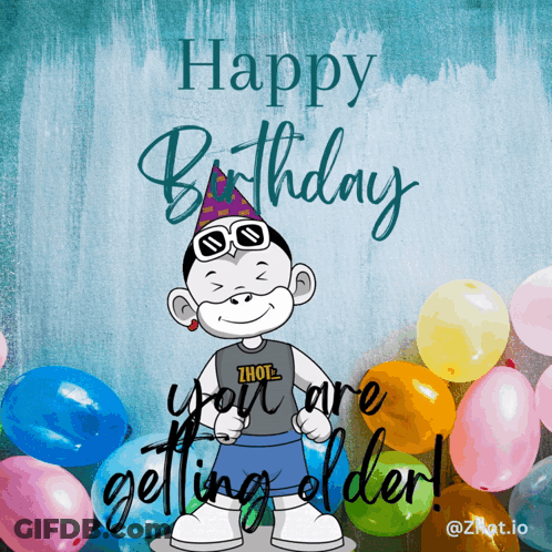 Monkey Wearing Shirt Saying Thoe GIF