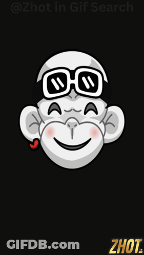 Monkey Wearing Sunglasses And Cigarette GIF