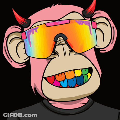 Monkey Wearing Viper Goggles GIF