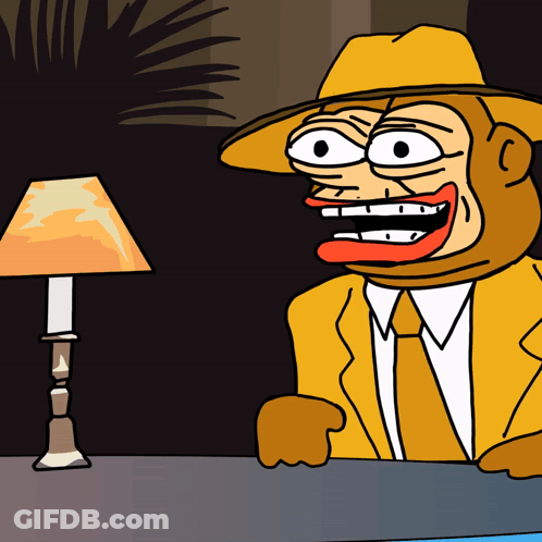 Monkey Wearing Yellow Hat GIF