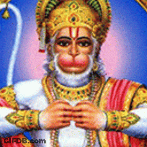 Monkey With Beard And Crown GIF