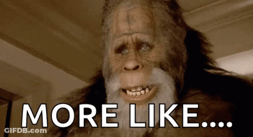 Monkey With Beard Smiling Saying More Like GIF