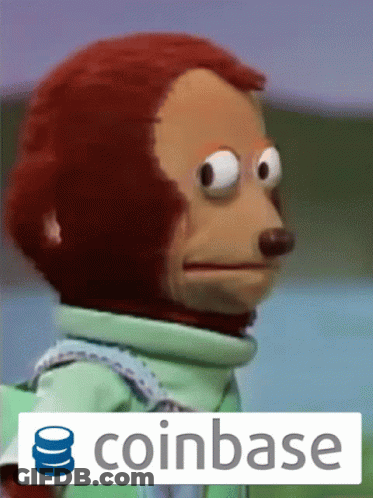 Monkey With Coinbase On Bottom GIF