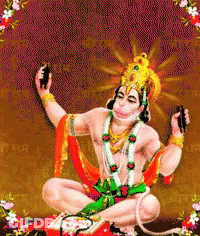 Monkey With Crown And Flower Garland GIF