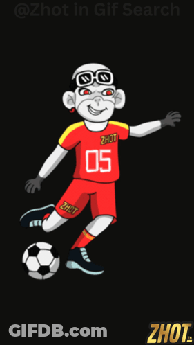Monkey With Jersey Number 05 GIF