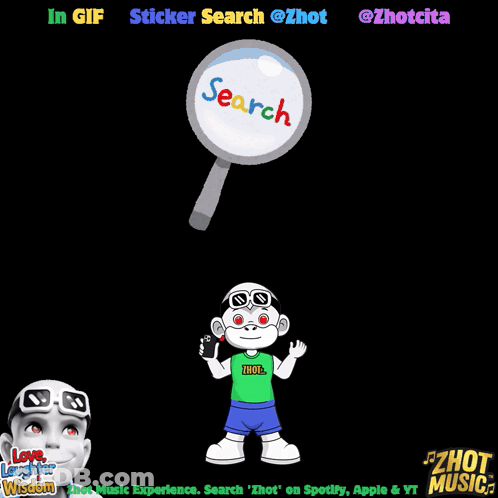 Monkey With Magnifying Glass Saying Search GIF