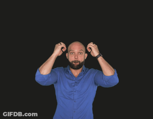 Monkey With Mind Blown Text GIF