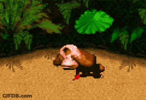 Monkey With Pink Mask Walking GIF