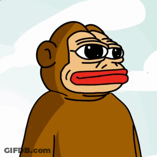Monkey With Red Nose GIF