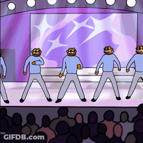 Monkeys Dancing On Stage GIF