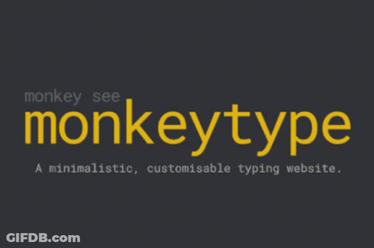 Monkeytype Test Monkey Typing GIF
