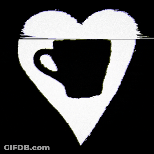 Monochromatic Good Morning Heart GIF