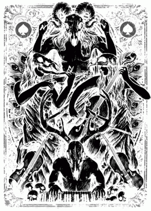 Monochromatic Satan Flashing Baphomet GIF